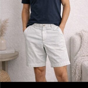 Polo Ralph Lauren Shorts Mens 40 White Flat Front Chino Casual Classic